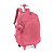 Mochila Up4you Crinkle Tactel 2 Rodinhas Chaveiro Pompom Vinho - Imagem 2