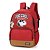 Mochila Escolar Chaveiro Snoopy Básica Nylon Vermelha - Imagem 4