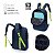 Mochila Hang Loose Extreme Casual Escolar Básica 20 litros Azul - Imagem 7