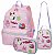 Kit Mochila Escolar Lancheira Estojo Infantil Squish Patches - Imagem 1