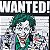 Quadro Tela Canvas DC Comics Joker Wanted Preto 30x40cm - Imagem 3