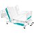 Cama Hospitalar Manual 3 Manivelas Grades em ABS - Imagem 6
