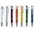 Caneta semi-metal inteira colorida com detalhes prata. Código: SK 12802 - Imagem 1
