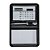 Calculadora com bloco de anotações couro sintético  suporte plástico. Código: SK7559 - Imagem 1