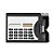 Calculadora plástica 8 digitos  com porta cartão de visitas .Código: SK3919 - Imagem 2