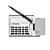 Calculadora plástica 8 digitos  com porta cartão de visitas .Código: SK3919 - Imagem 1