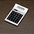 Calculadora plástica prata de 8 dígitos com detalhes preto. Código SK 2732 - Imagem 2