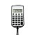 Calculadora com cordão de 8 dígitos prata para brindes. Código: SK1648 - Imagem 3
