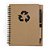 Bloco de anotações ecológico com caneta. Capa com símbolo reciclado.Código: SK 12242 - Imagem 3