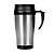 Caneca inox de 400ml revestida internamente com PVC, pegadorem plástico. Código: SK 3889 - Imagem 1