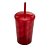 Copo de acrílico 720ml com detalhe espiral, copo e canudo inteiros . - Imagem 3