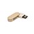 Pen Drive 4GB giratório oval de bambu, frente e verso lisos,ecológico. Código SK 033-4GB - Imagem 1