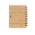 Bloco de Anotações Bambu com Caneta SK13775 - Imagem 3