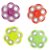 Spinner anti-stress fluorescente colorido com anéis de aço. Cód.SK13701F - Imagem 1