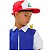Fantasia Ash POKÉMON | COLETE + LUVAS + BONÉ | brinde POKEBOLA | TACTEL - Imagem 2