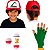 Boné Bordado, Luvas E Pokebola Do Ash Pokémon - Imagem 6