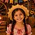 Chapéu Palha Infantil c/ Renda AMARELA e Trancinha - FESTA JUNINA - Imagem 1