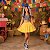 Saia Princesa Tutu AMARELA com glitter - Imagem 1