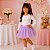 Saia Princesa Tutu LILÁS com glitter - Imagem 15