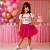 Saia Princesa Tutu PINK com glitter - Imagem 7