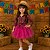 Saia Princesa Tutu PINK com glitter - Imagem 1