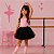 Saia Princesa Tutu PRETA com glitter - Imagem 12
