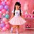 Saia Princesa Tutu ROSA BEBÊ com glitter - Imagem 7
