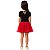Saia Princesa Tutu VERMELHA com glitter - Imagem 18