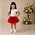 Saia Princesa Tutu VERMELHA com glitter - Imagem 8