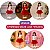 Saia Princesa Tutu VERMELHA com glitter - Imagem 3