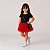 Saia Princesa Tutu VERMELHA com glitter - Imagem 12