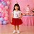 Saia Princesa Tutu VERMELHA com glitter - Imagem 7