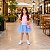 Saia Princesa Tutu AZUL BEBÊ com glitter - Imagem 10