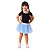 Saia Princesa Tutu AZUL BEBÊ com glitter - Imagem 18