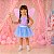 Saia Princesa Tutu AZUL BEBÊ com glitter - Imagem 12