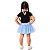 Saia Princesa Tutu AZUL BEBÊ com glitter - Imagem 17
