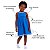 Camisola Infantil Azul Rosa - ALGODÃO - Imagem 2