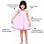 Camisola Infantil Amarela Rosa - ALGODÃO - Imagem 2