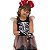 Fantasia Infantil Vestido de Esqueleto ROSA | brinde TIARA - Imagem 2