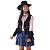 Colete Cowgirl PRETO Franjas + Adereço braço c/ franjas - Imagem 3