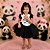 Fantasia Panda Gracioso - body e saia tutu - Imagem 1
