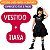 Fantasia Vestido Gato Preto Infantil Menina | Brinde Tiara - Imagem 2