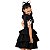 Fantasia Vestido Gato Preto Infantil Menina | Brinde Tiara - Imagem 3