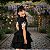Fantasia Vestido Gato Preto Infantil Menina | Brinde Tiara - Imagem 1