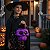 Balde HALLOWEEN Caveira ROXA - 19x 14,5 cm - Imagem 1