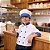 Fantasia Roupa Cozinheiro Chef Cozinha AZUL| MASTERCHEF | DOLMÃ + CHAPÉU - Imagem 1