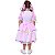Vestido Infantil Quadrilha Festa Junina Caipira FLORES ROSA - Imagem 7