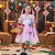 Vestido Infantil Quadrilha Festa Junina Caipira FLORES ROSA - Imagem 1