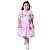 Vestido Infantil Quadrilha Festa Junina Caipira FLORES ROSA - Imagem 2