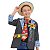 Paletó Noivinho Caipira Infantil Jeans + BROCHE + CHAPÉU - Imagem 1